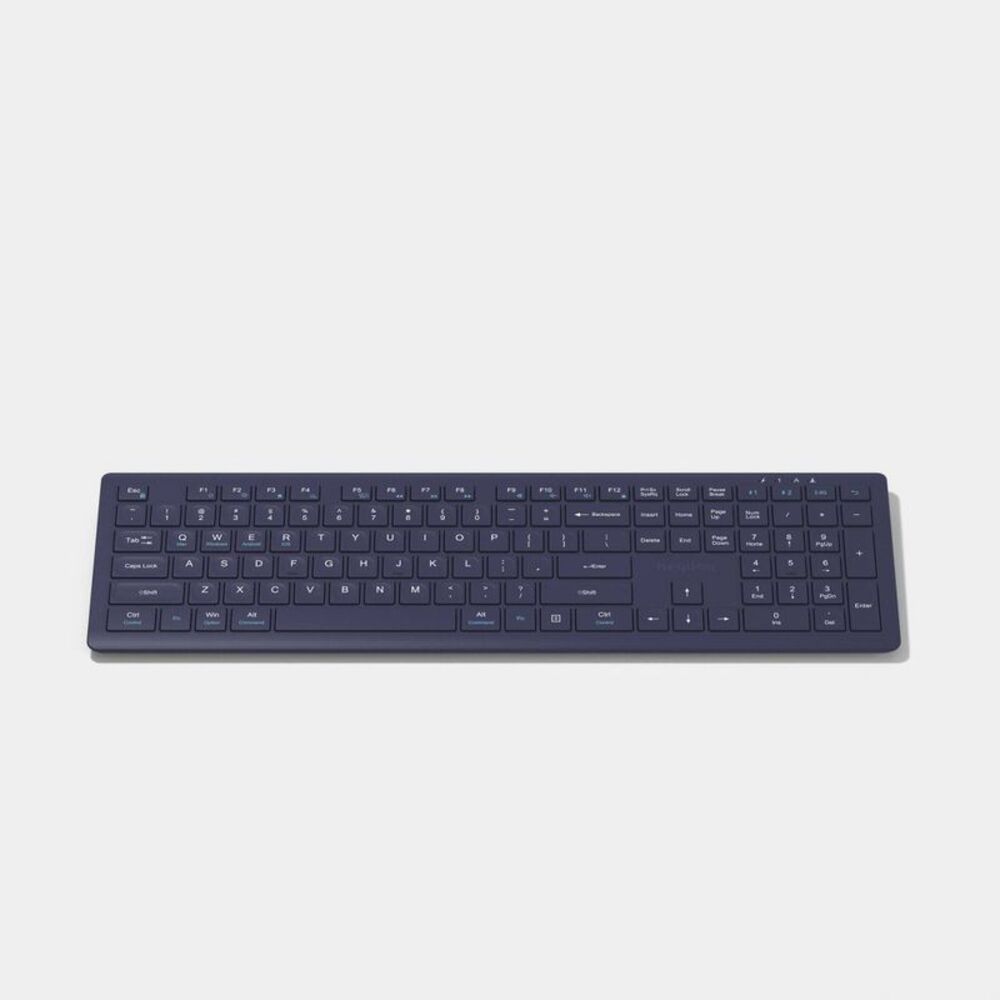 Full Size Rechargeable Keyboard with Scissor Switch - heyday Midnight Blue
